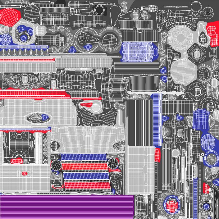 3D model Handheld Vacuum Cleaner Rigged