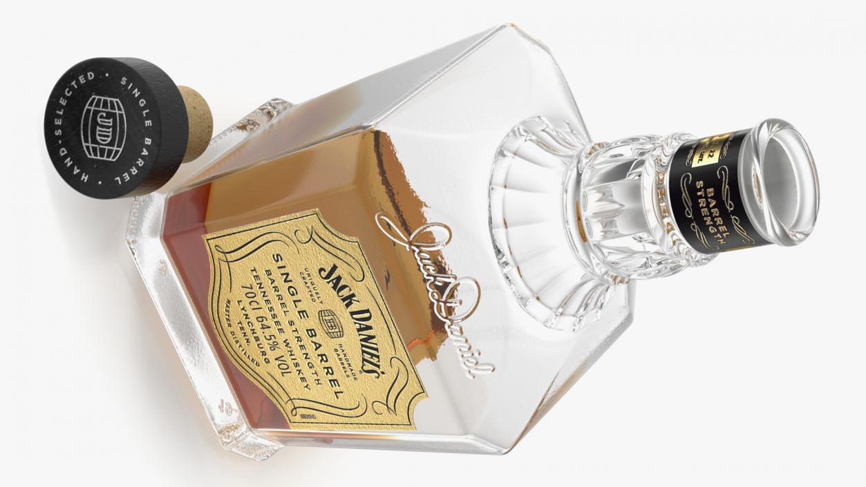 Jack Daniels Light Single-Barrel Opened 3D model