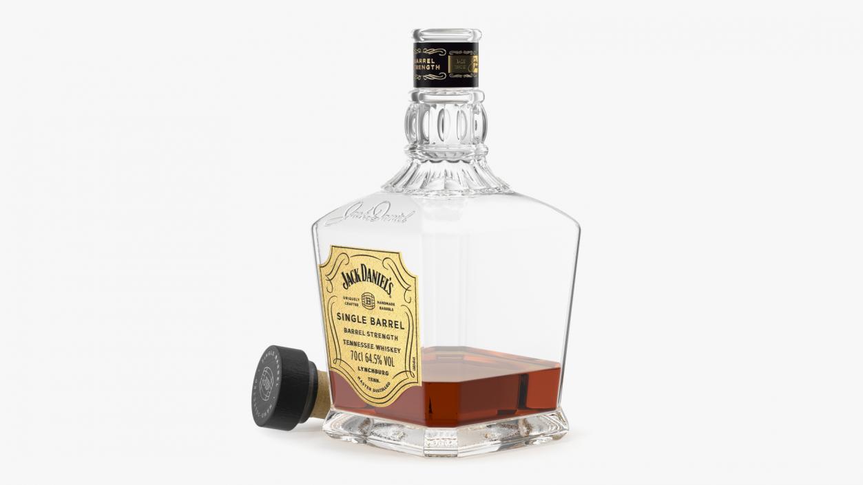 Jack Daniels Light Single-Barrel Opened 3D model