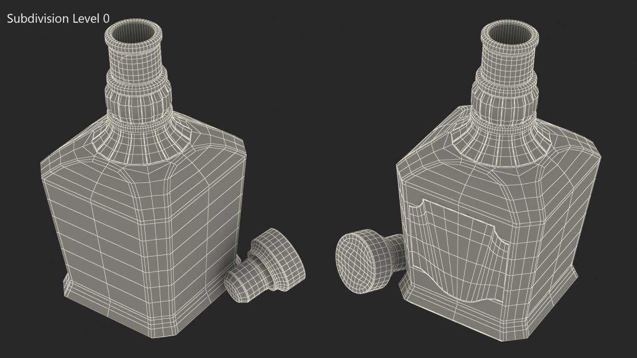 Jack Daniels Light Single-Barrel Opened 3D model