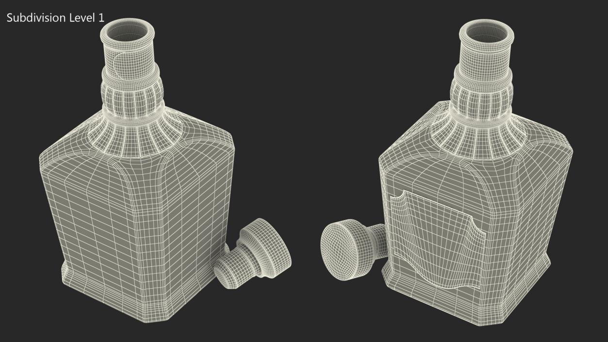 Jack Daniels Light Single-Barrel Opened 3D model