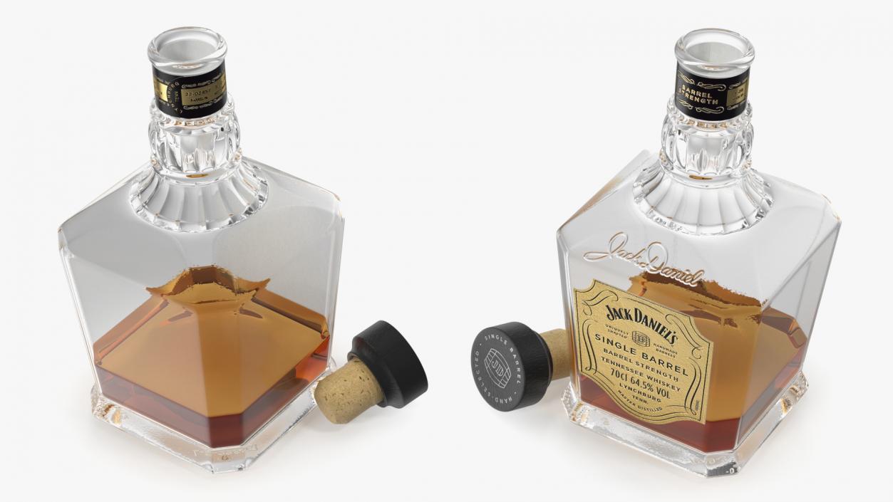 Jack Daniels Light Single-Barrel Opened 3D model