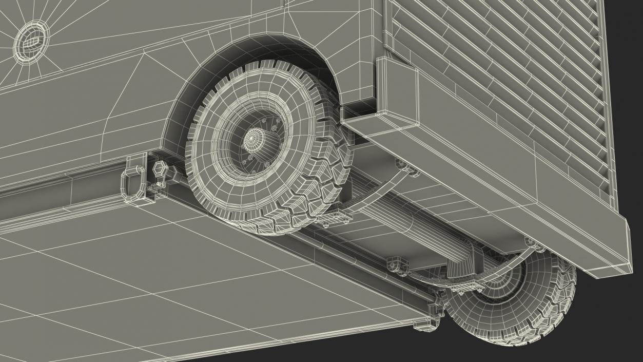 Aircraft Air Start Unit Trailer Mounted 3D model