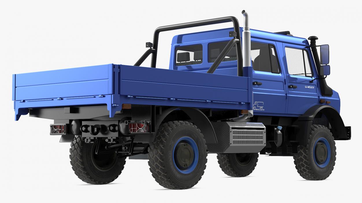 Mercedes Benz Unimog 4023 Off Road Vehicle Rigged 3D model