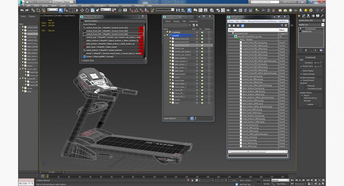 3D Sole F85 Treadmill model