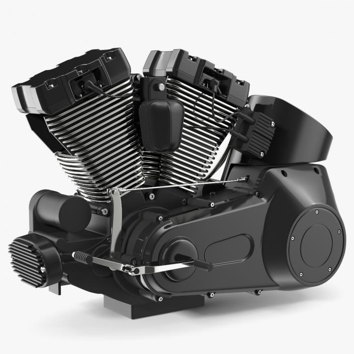 Motorcycle V-Twin Engine 3D model