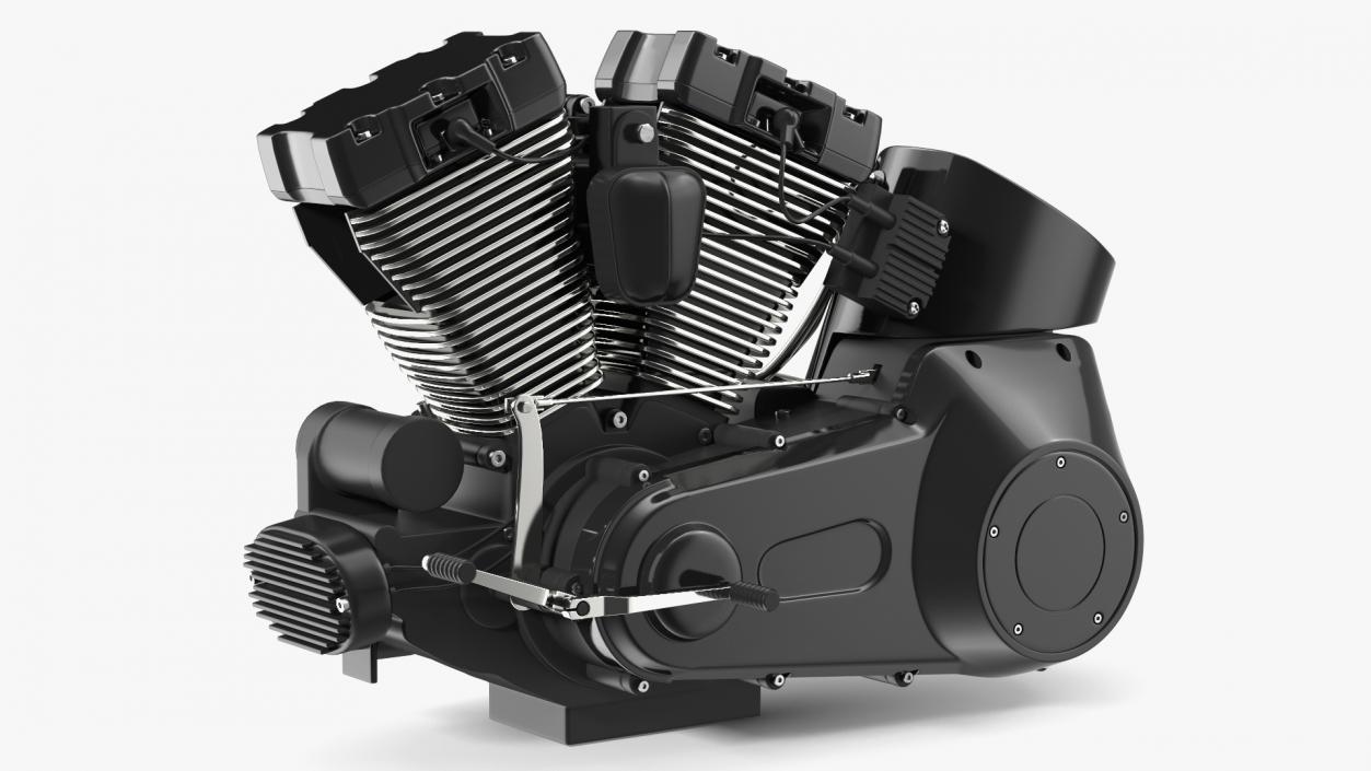 Motorcycle V-Twin Engine 3D model