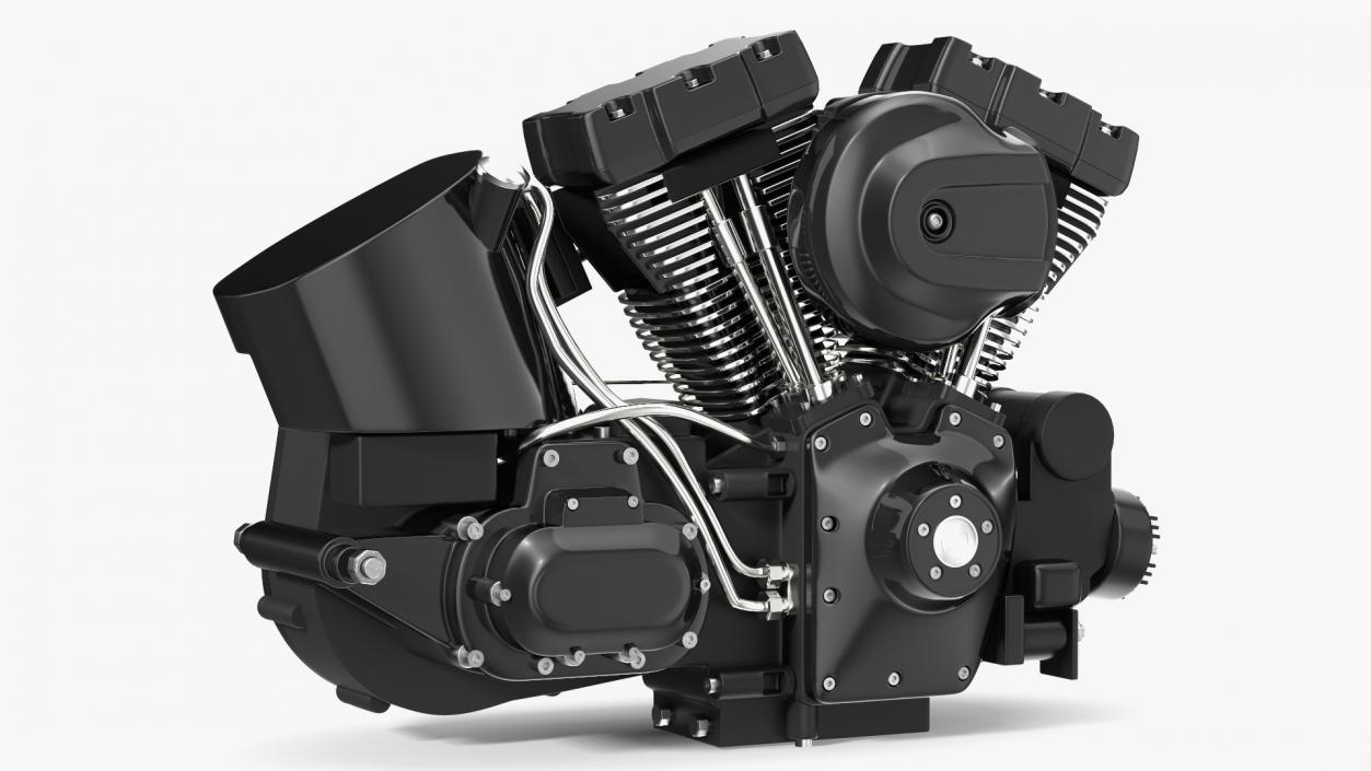 Motorcycle V-Twin Engine 3D model