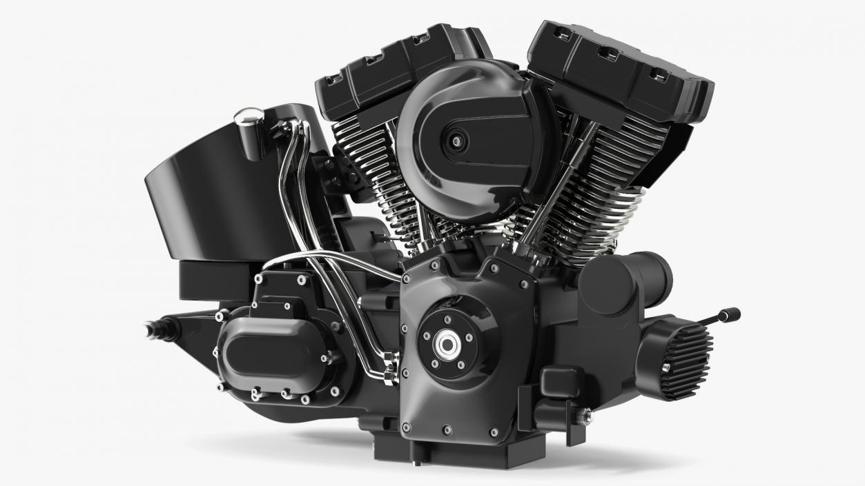 Motorcycle V-Twin Engine 3D model