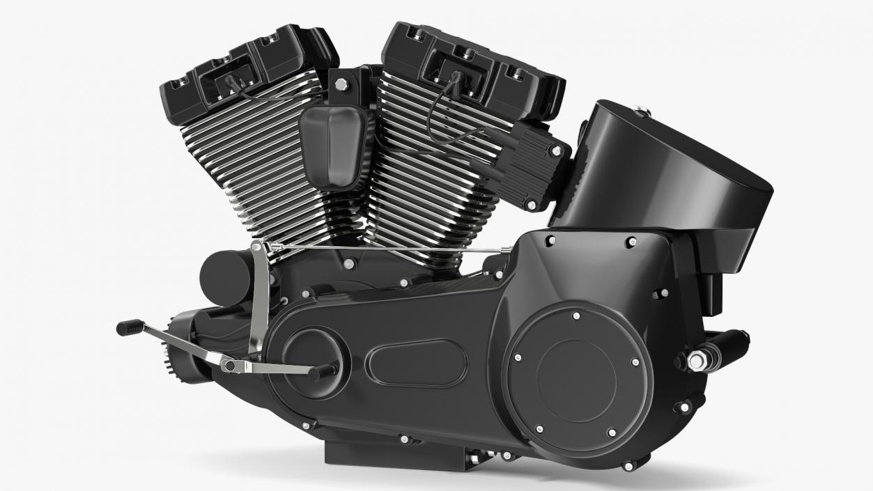 Motorcycle V-Twin Engine 3D model