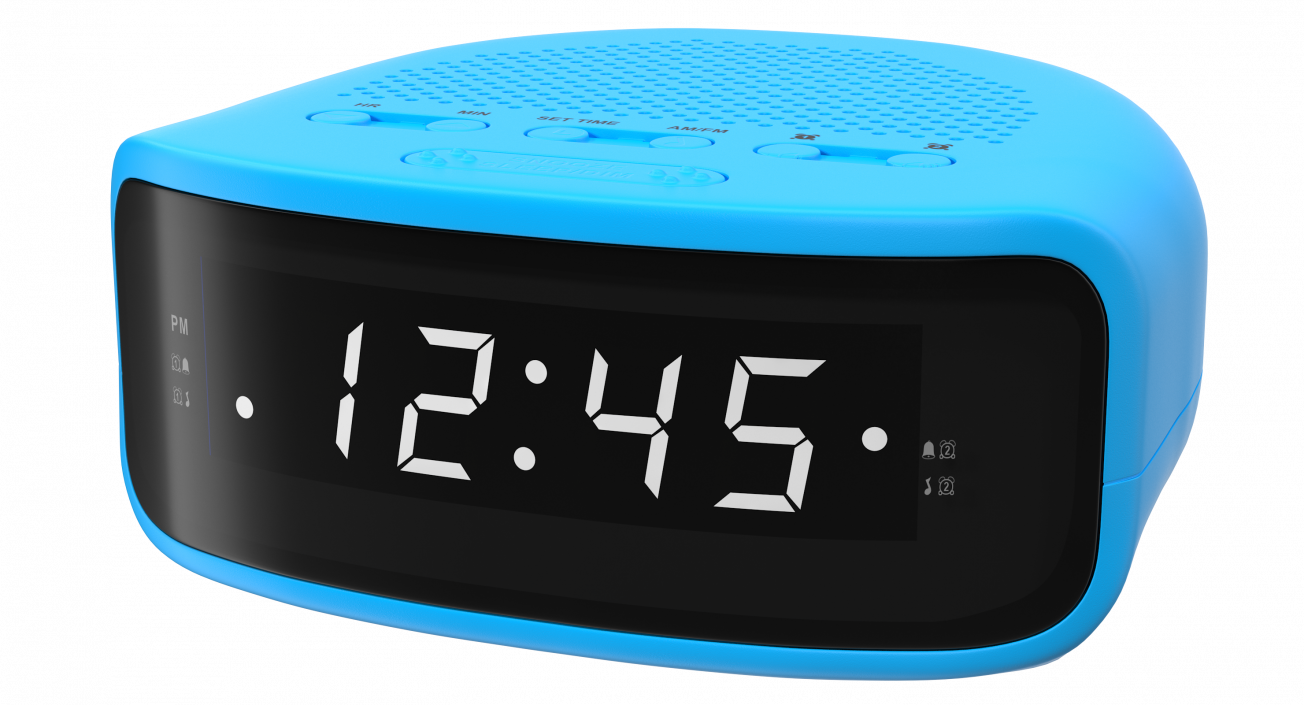 Digital Clock Radio Generic 3D