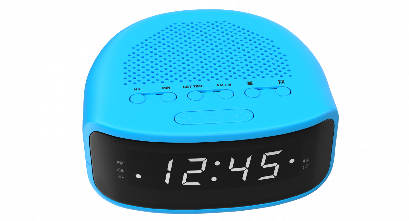 Digital Clock Radio Generic 3D