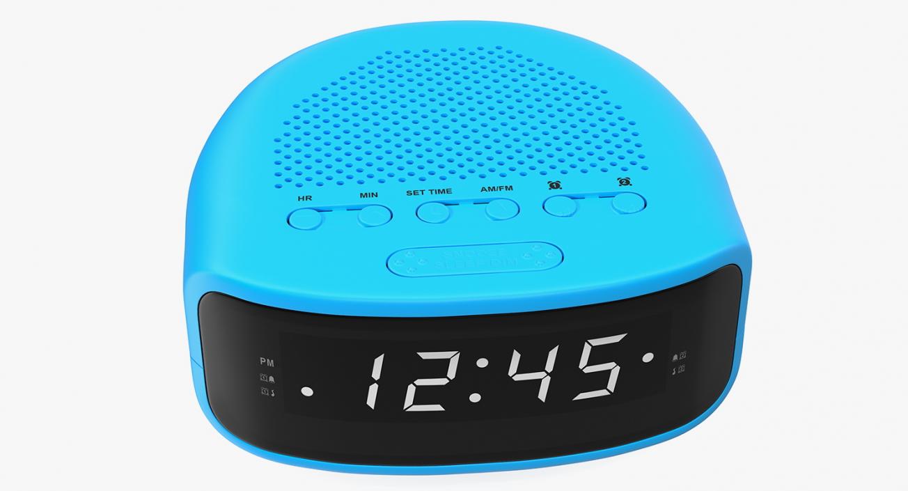 Digital Clock Radio Generic 3D