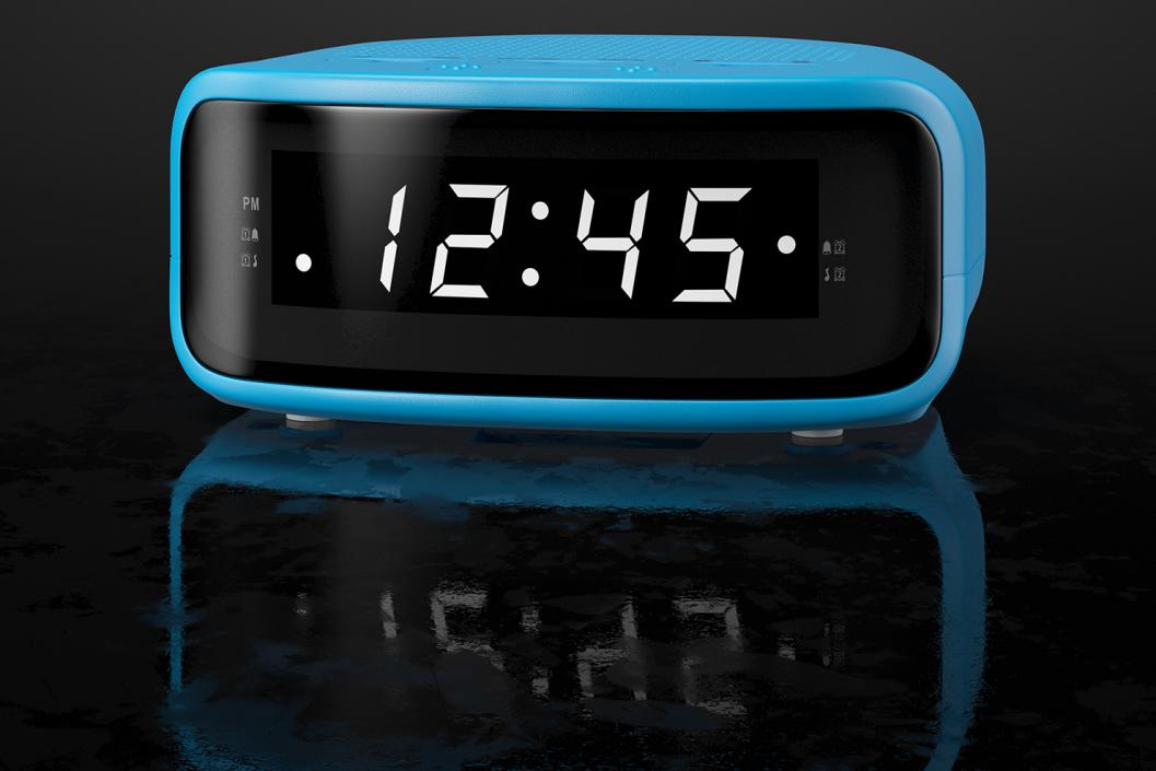 Digital Clock Radio Generic 3D