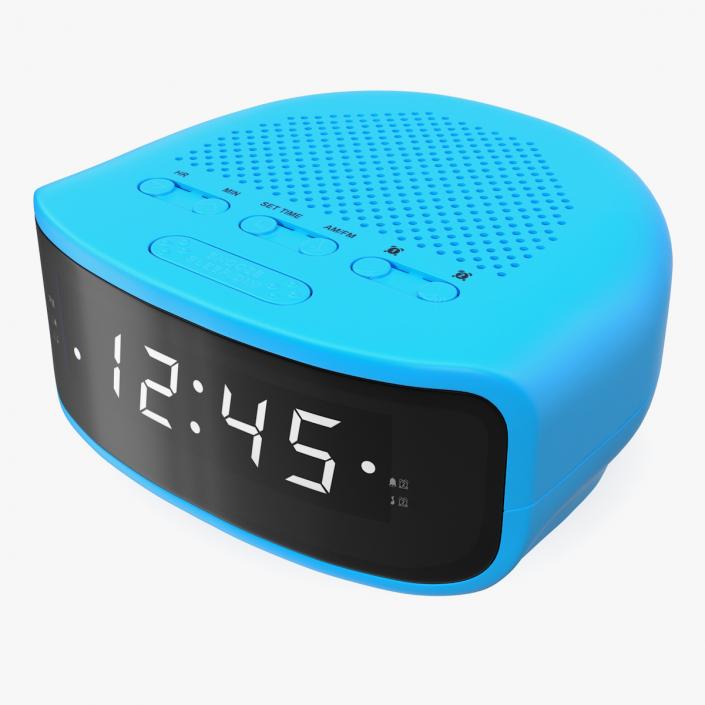 Digital Clock Radio Generic 3D