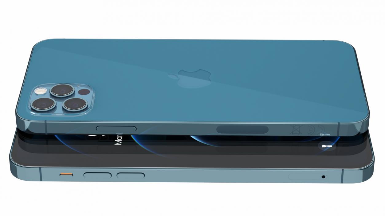 3D Apple iPhone 12 Pro Max Pacific Blue