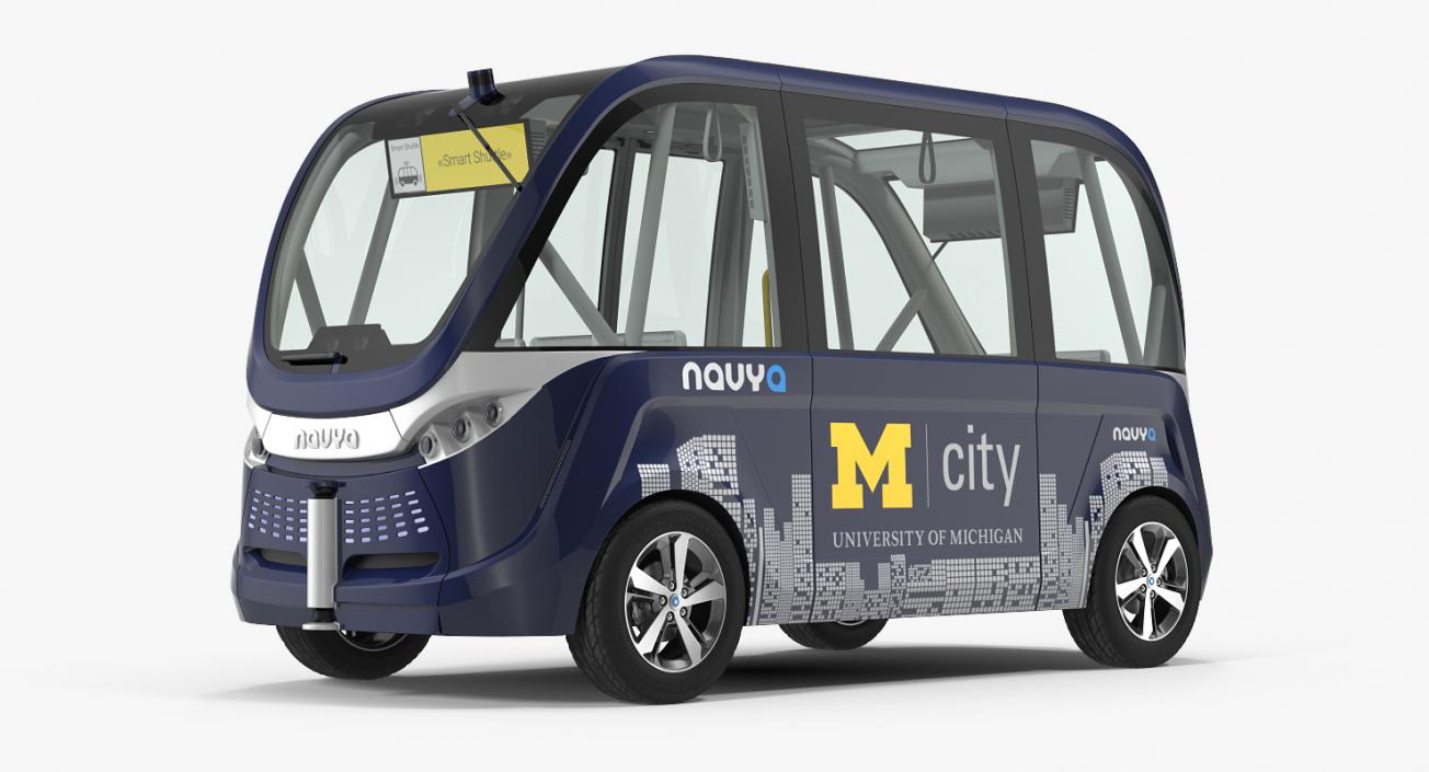 3D model Driverless Bus Navya Arma