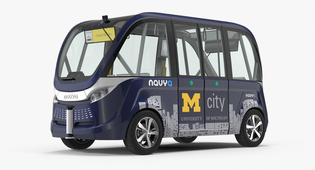 3D model Driverless Bus Navya Arma