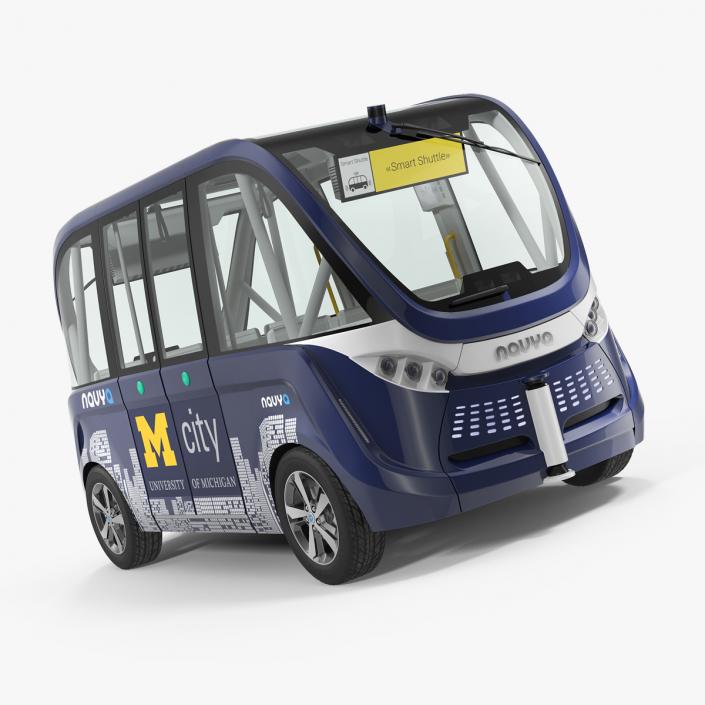 3D model Driverless Bus Navya Arma