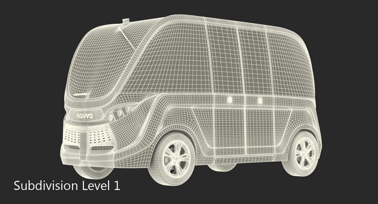 3D model Driverless Bus Navya Arma