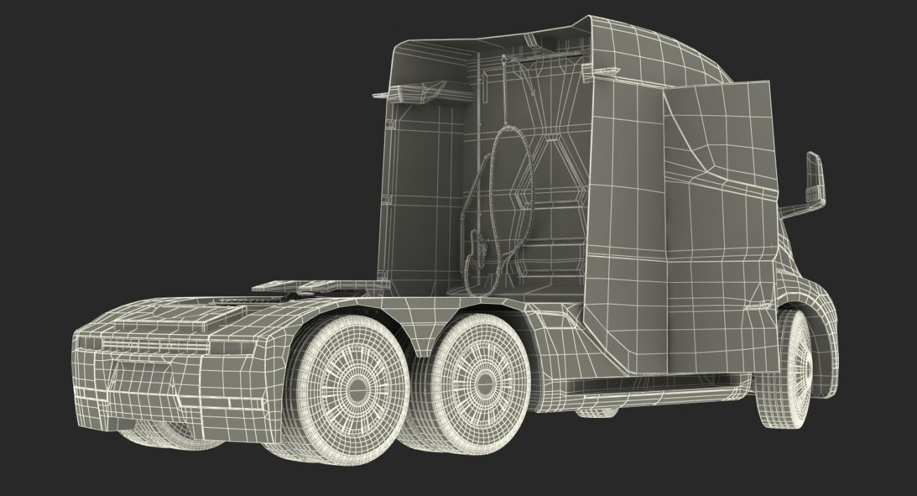 3D Tesla Semi Trucks Collection model