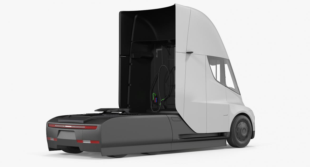 3D Tesla Semi Trucks Collection model