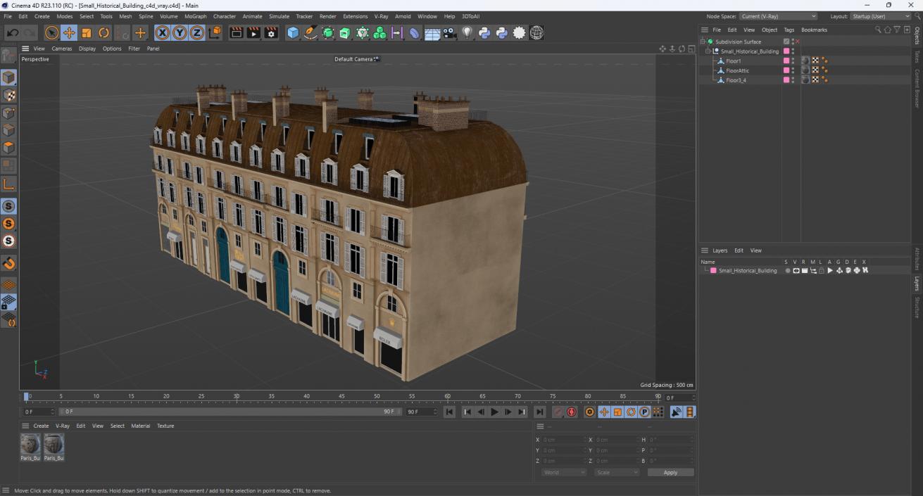 3D model Small Historical Building