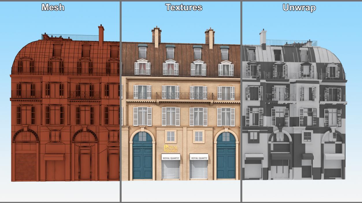 3D model Small Historical Building