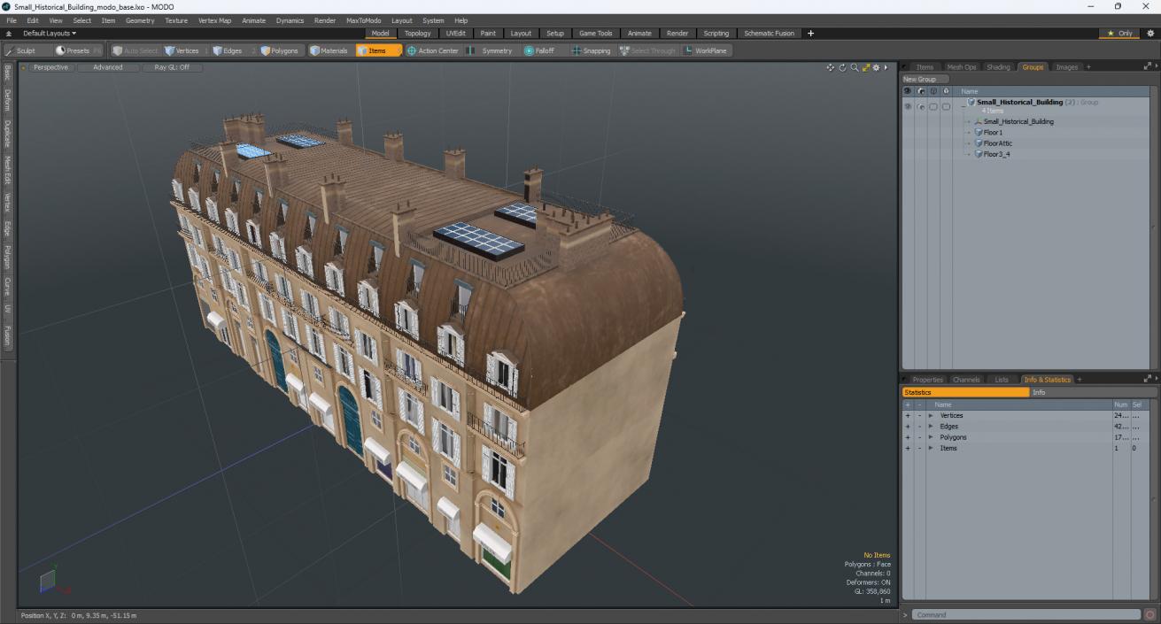 3D model Small Historical Building