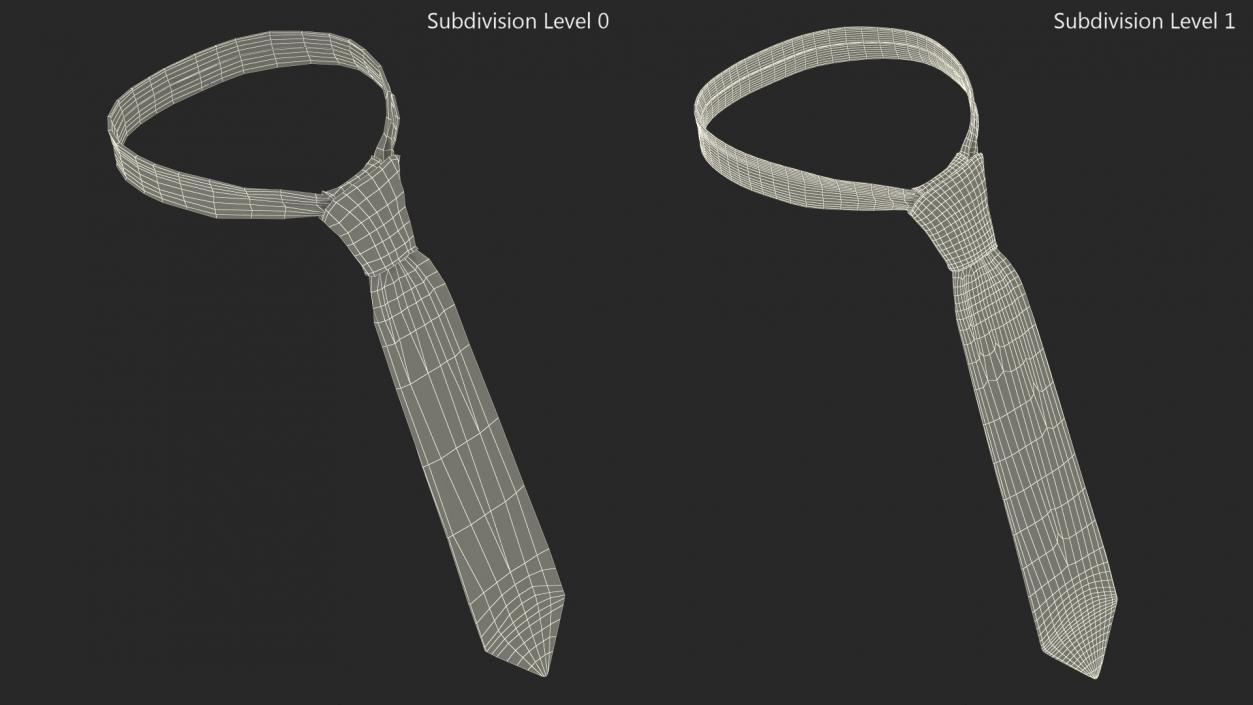 Patterned Necktie 3D