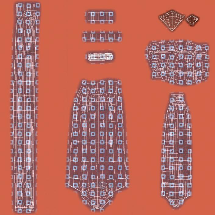 Patterned Necktie 3D