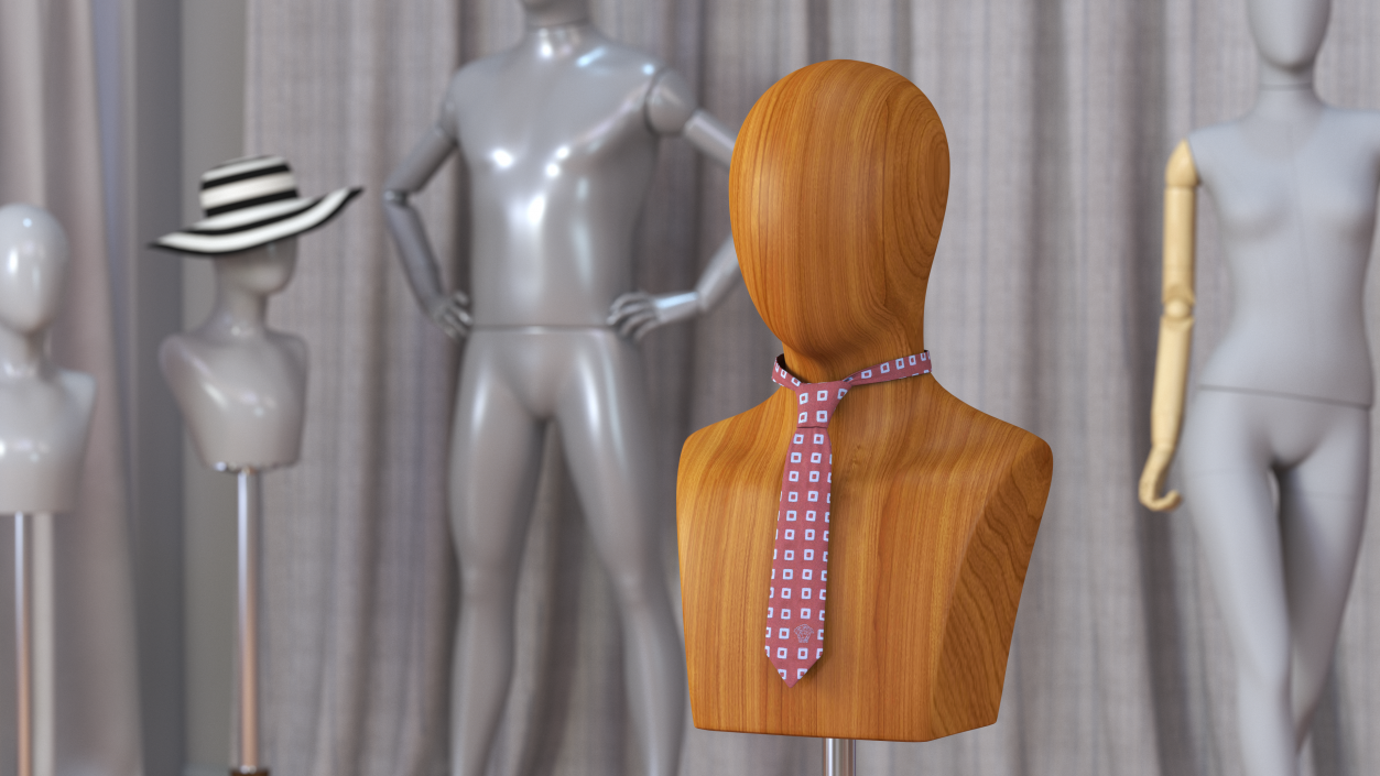 Patterned Necktie 3D