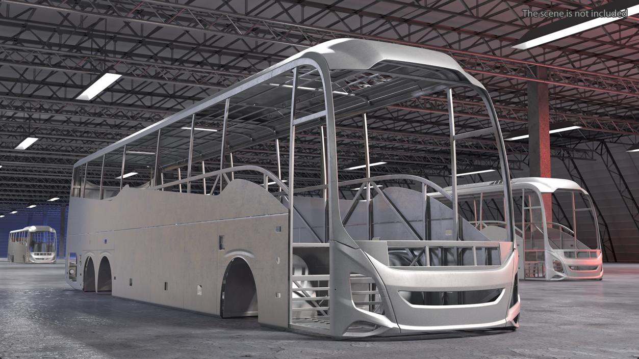 3D model Coach Bus Body Frame