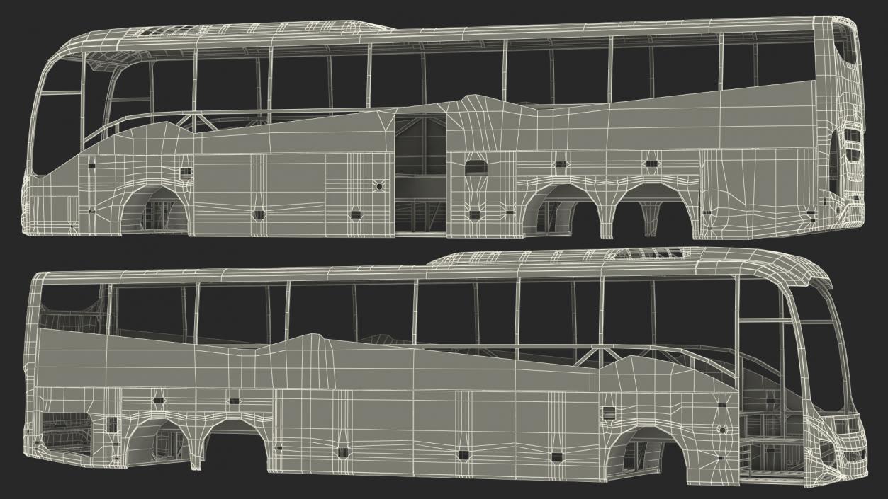 3D model Coach Bus Body Frame