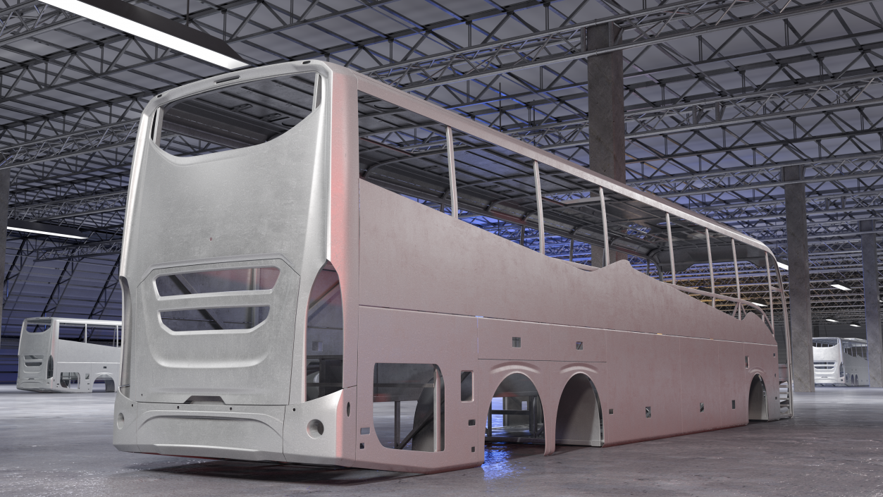 3D model Coach Bus Body Frame