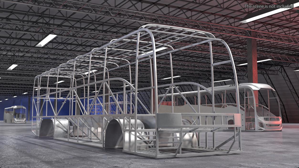 3D model Coach Bus Body Frame