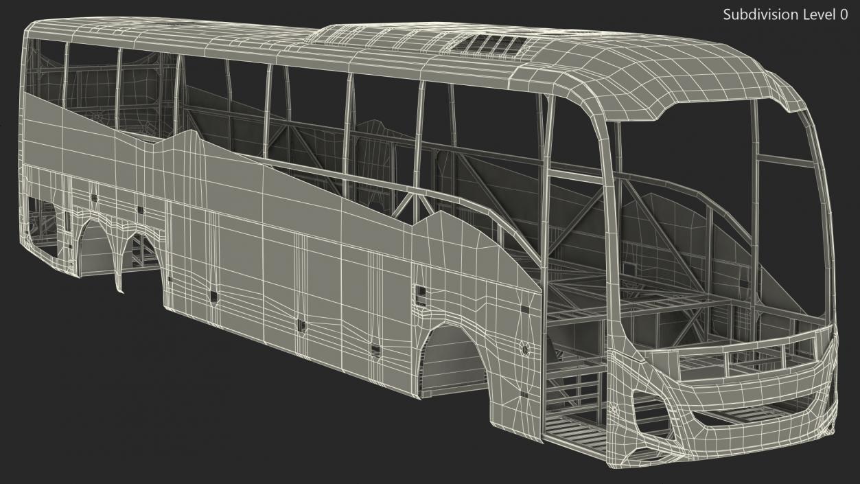 3D model Coach Bus Body Frame