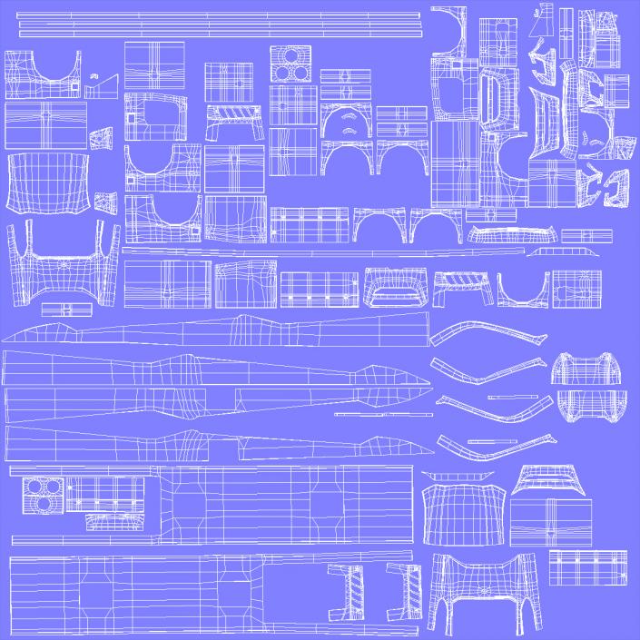 3D model Coach Bus Body Frame