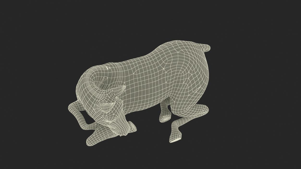 3D Lying Mule Fur 2