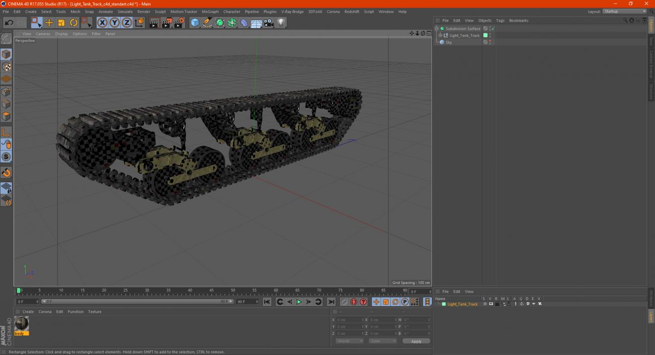 3D Light Tank Track