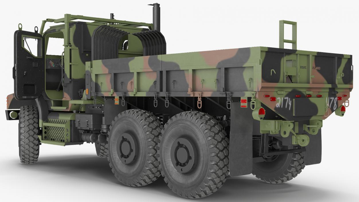 Medium Tactical Vehicle 6x6 Rigged 3D model