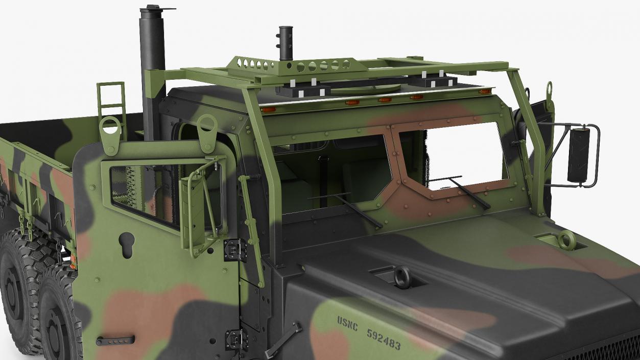 Medium Tactical Vehicle 6x6 Rigged 3D model