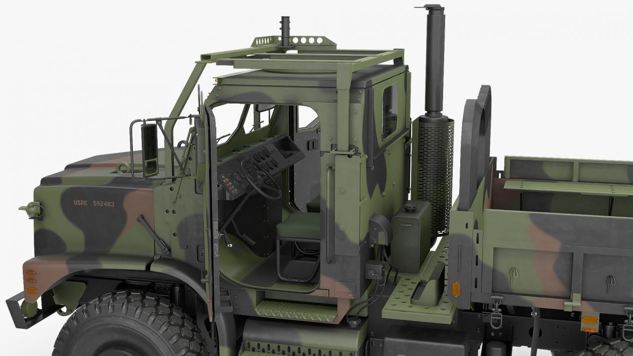 Medium Tactical Vehicle 6x6 Rigged 3D model