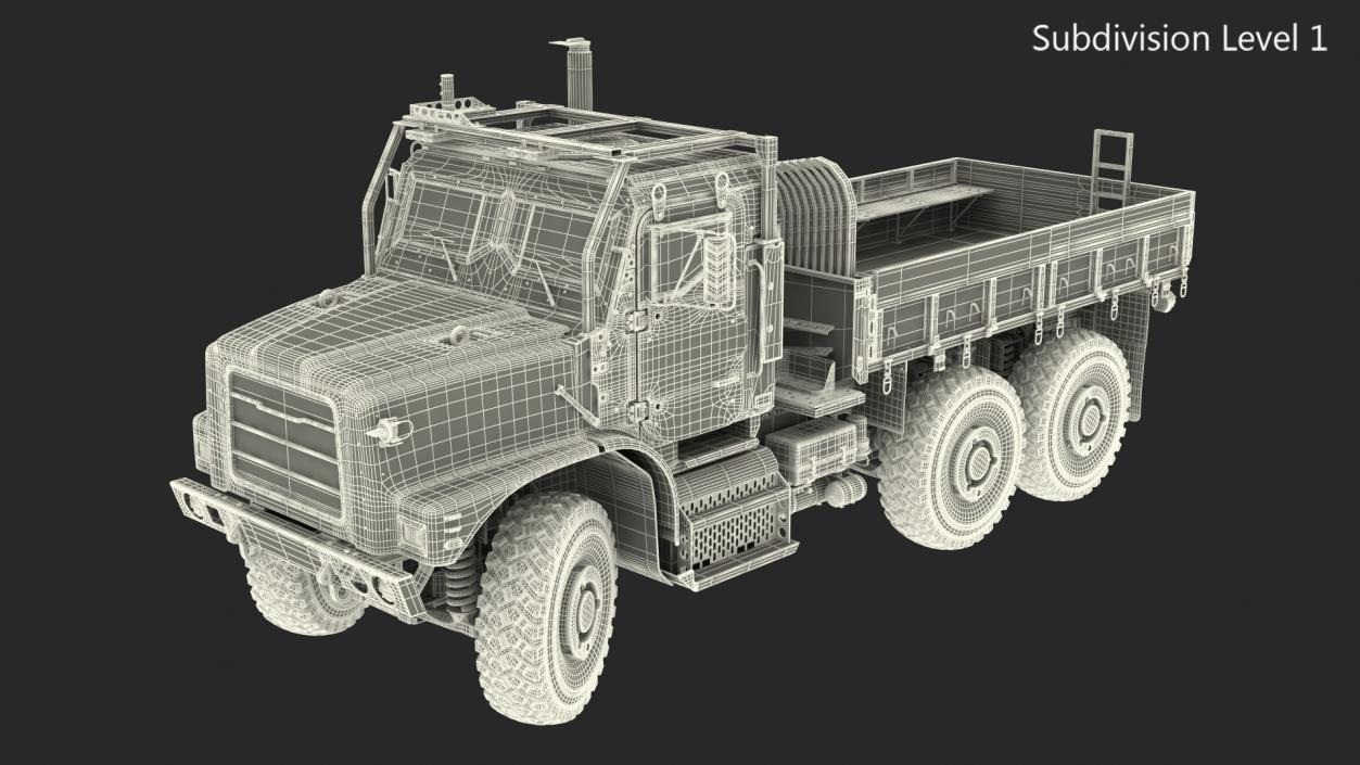 Medium Tactical Vehicle 6x6 Rigged 3D model