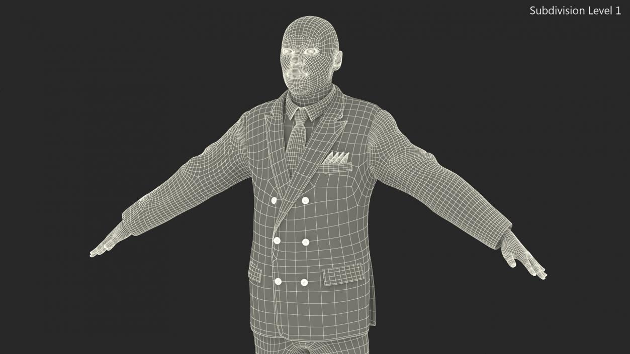 3D Handsome African American Business Man Entrepreneur