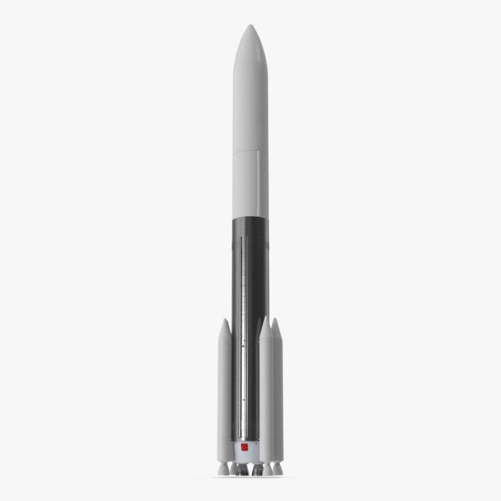 3D Heavy Lift Rocket with Six Solid Boosters