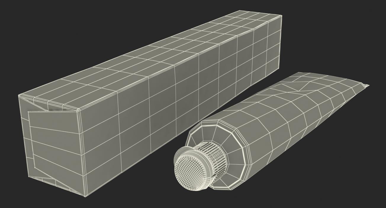 3D Tube and Box Toothpaste model