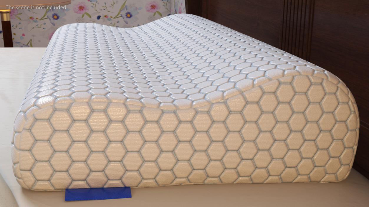 Ergonomic Orthopedic Pillow 3D