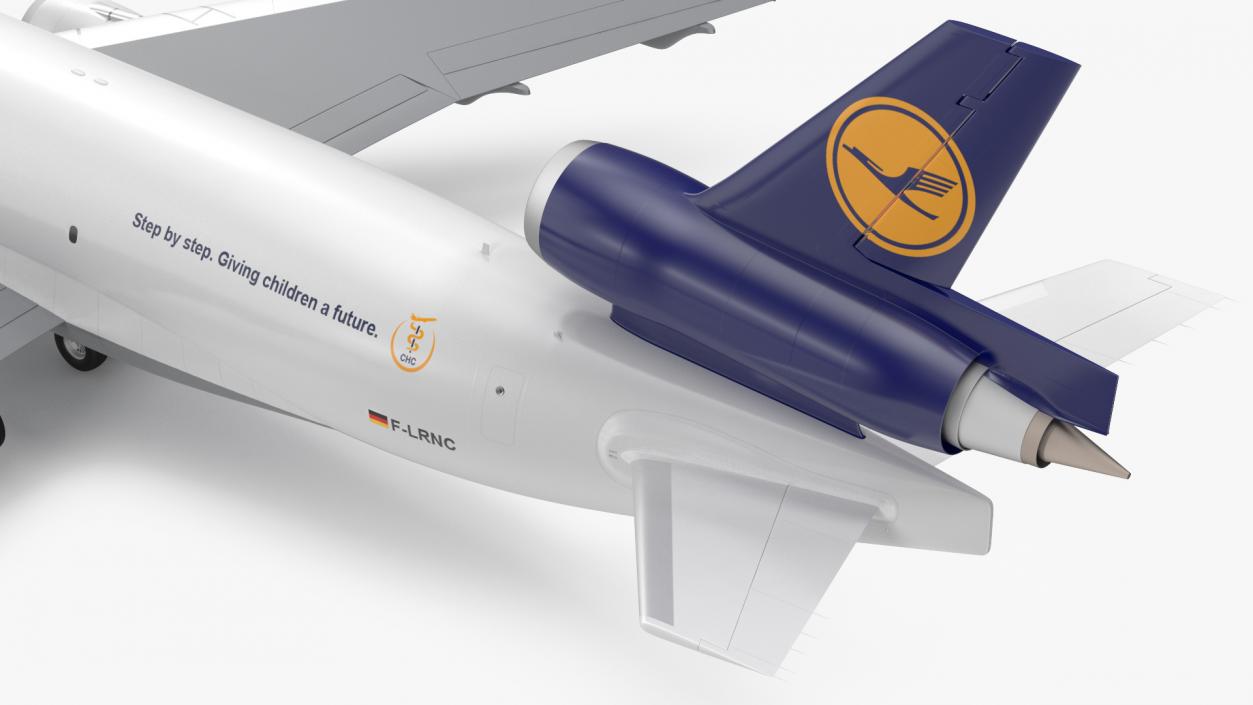 3D model McDonnell Douglas MD11 Tri Jet Airliner Lufthansa Cargo