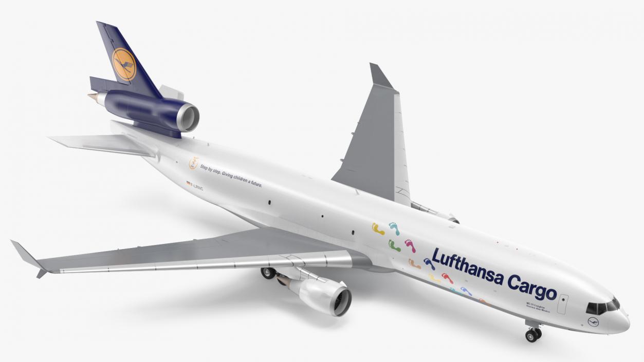 3D model McDonnell Douglas MD11 Tri Jet Airliner Lufthansa Cargo